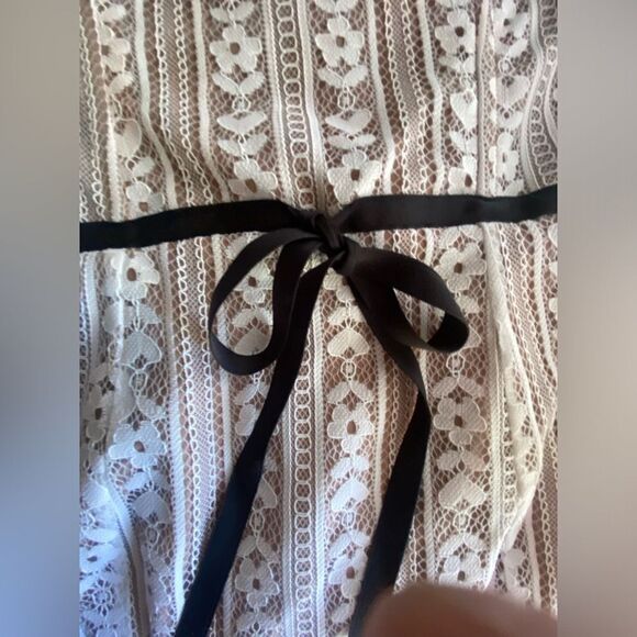 For Love & Lemons Womens Size M Dakota Mini Dress Lace Belt Black NWT - Picture 14 of 16
